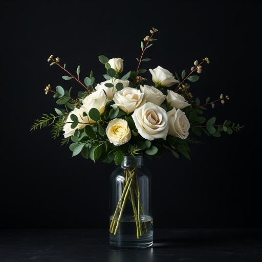 Floral arrangement close-up