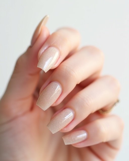 ヌードベージュ × ラメグラ