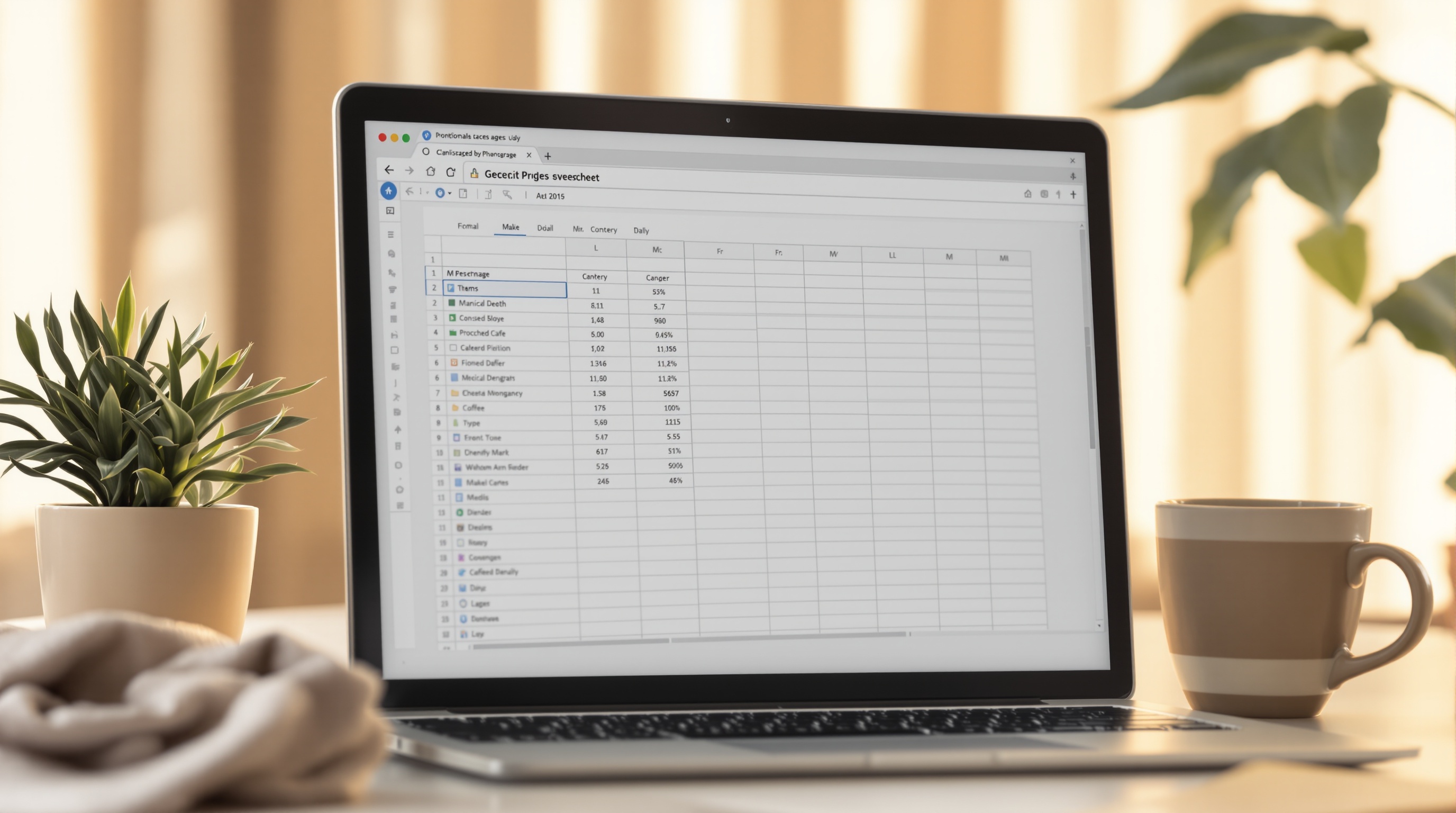 Hubbuycn spreadsheet dashboard on monitor