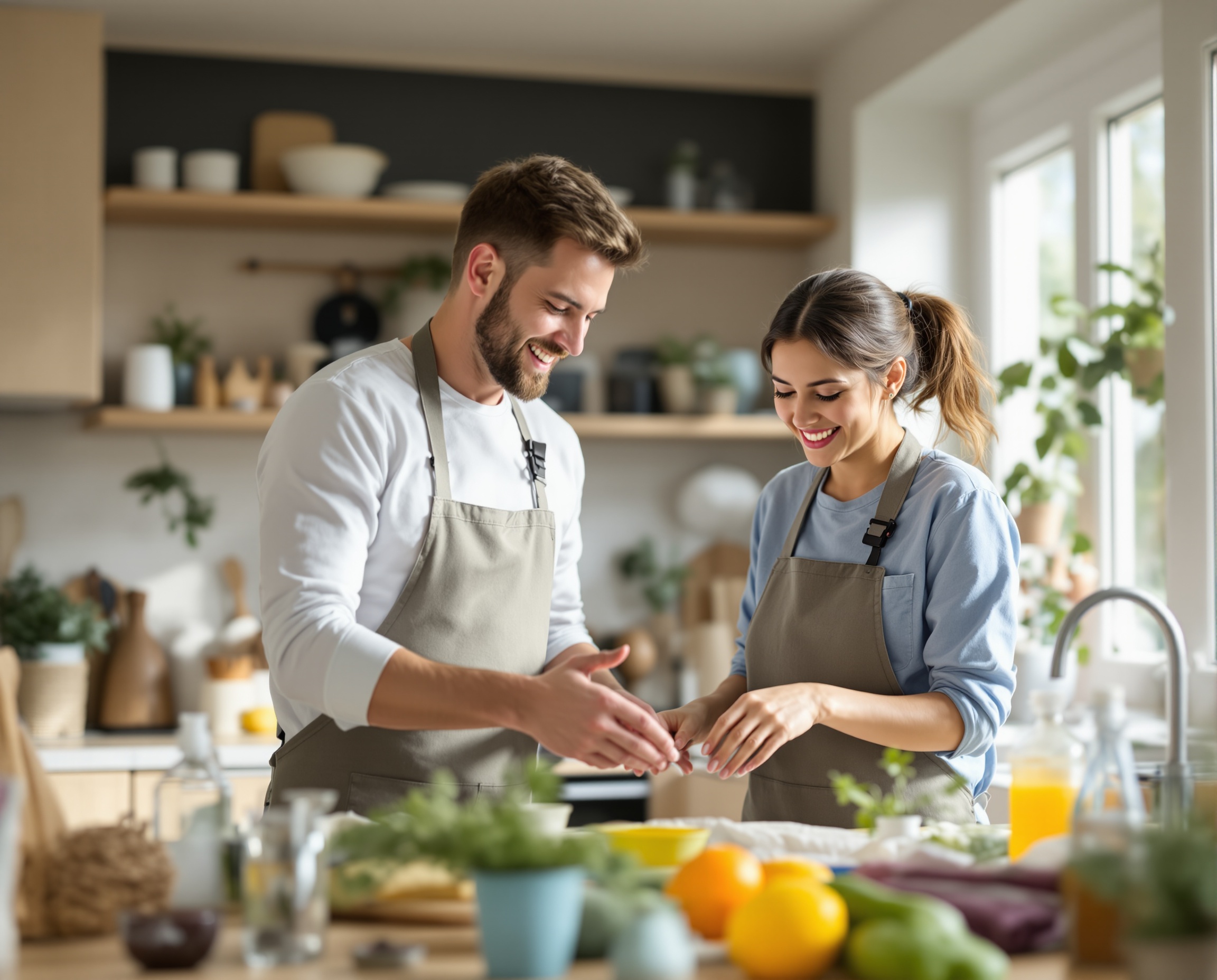 Family with teen helper