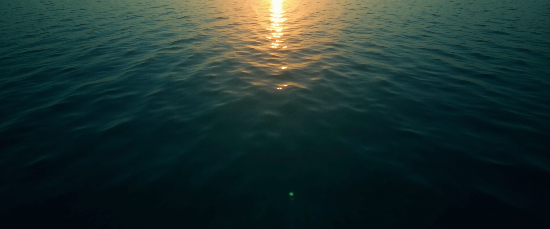 Calm waters with warm light