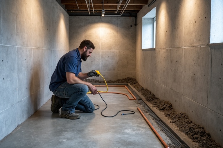 Basement Waterproofing — New World Waterproofing Basement Waterproofing for BC homeowners
