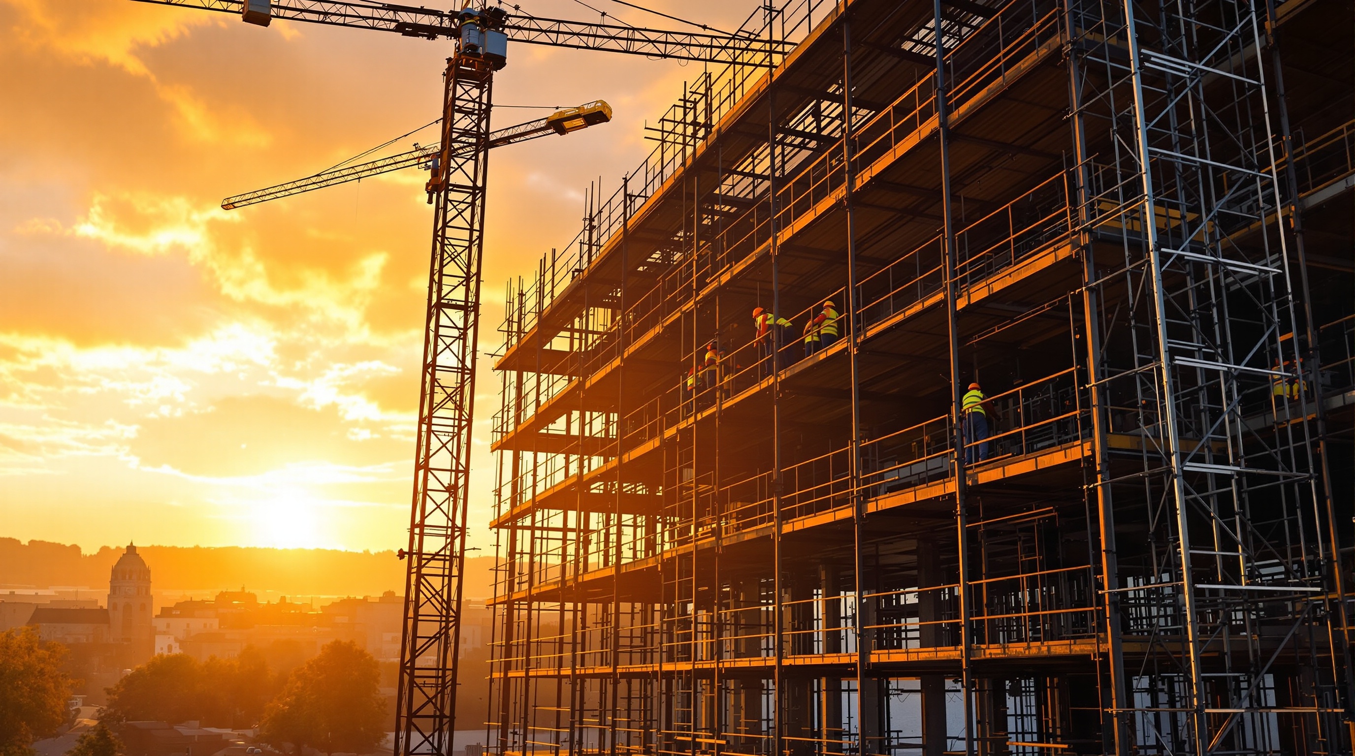 Construction site background
