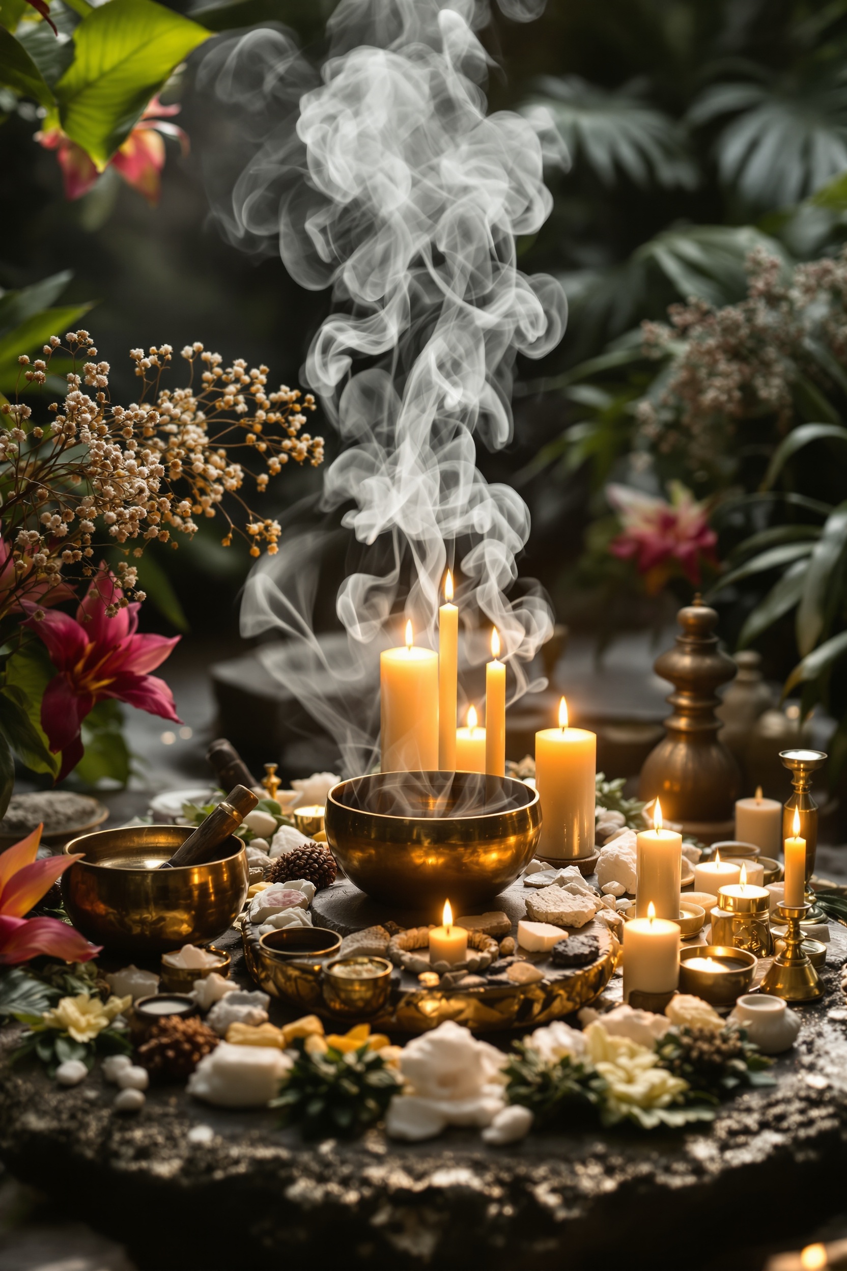 Expériences transformatrices retraite InnerLight Bali bains sonores kundalini