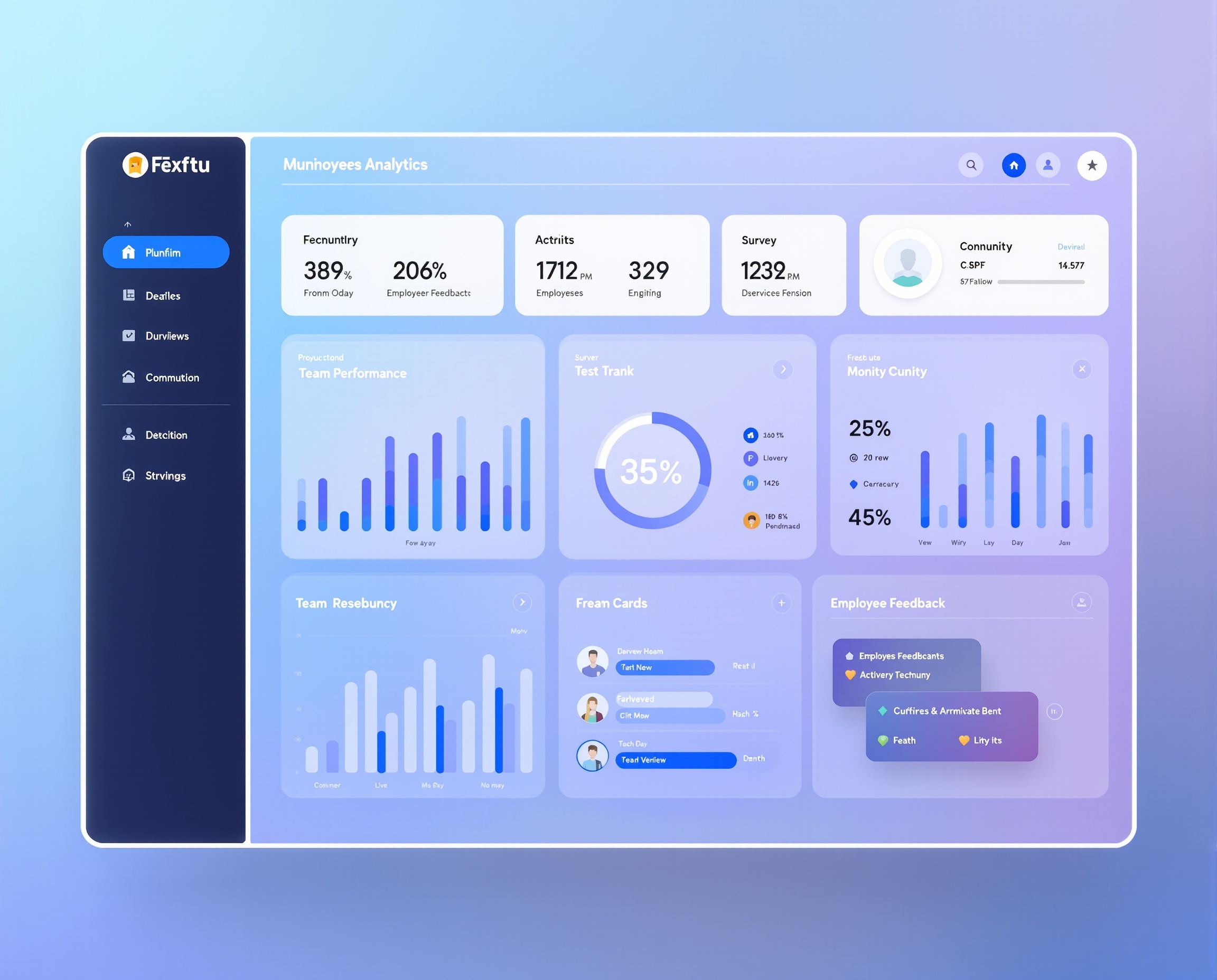 Business transformation dashboard