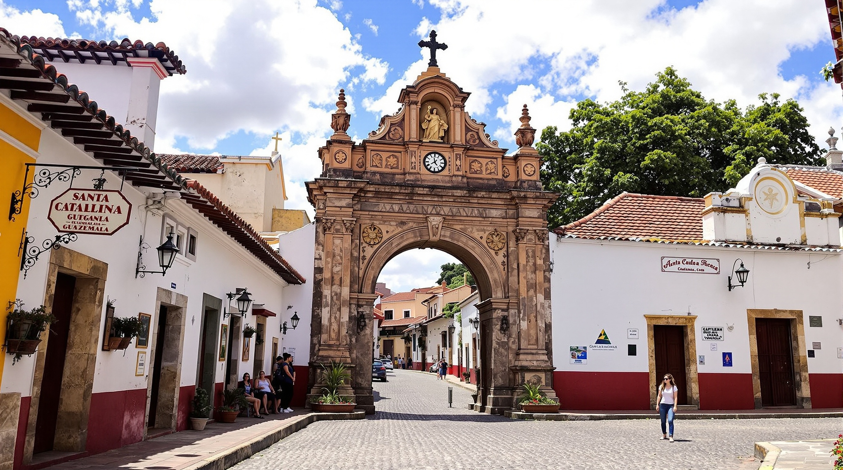 Antigua Guatemala colonial streets backpacker travel