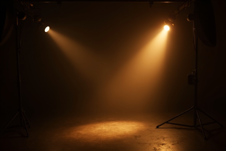 Golden Vision Studio — cinematic photography setup
