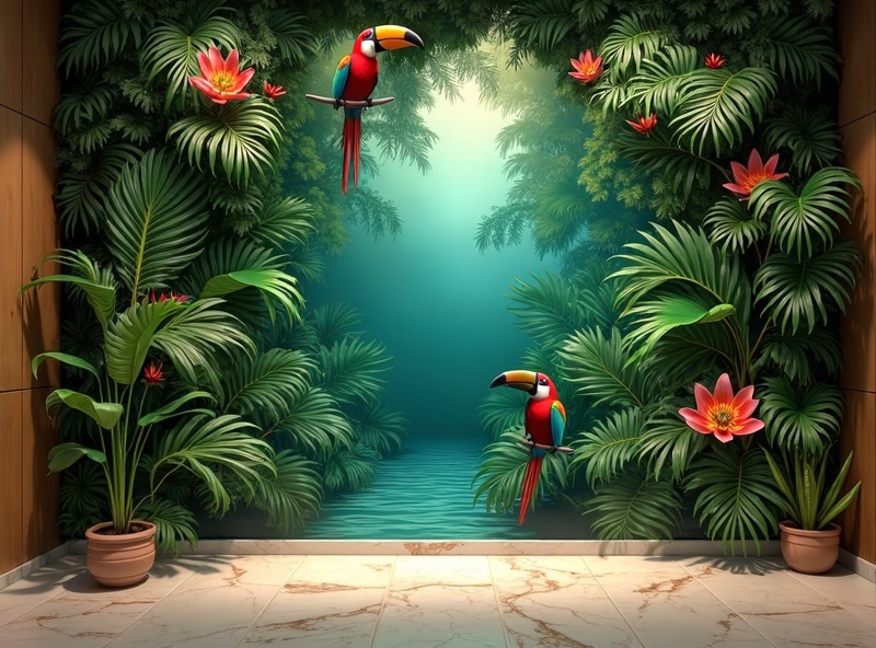 Mural Selva Tropical