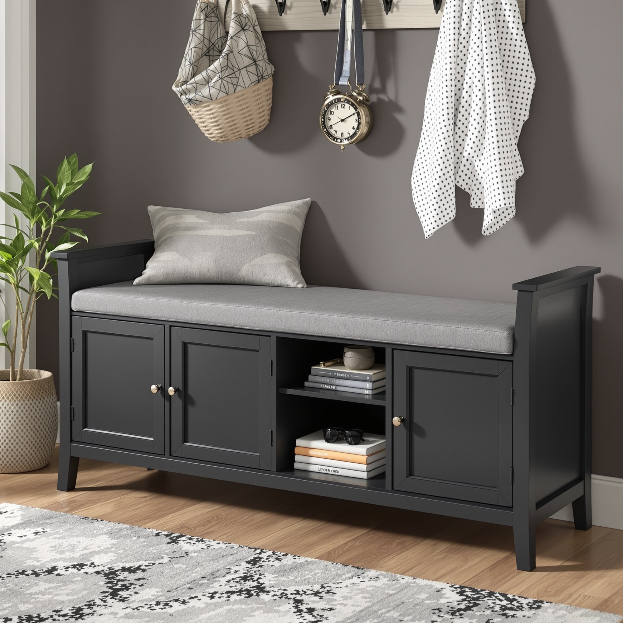 Storage Bench with Cushion