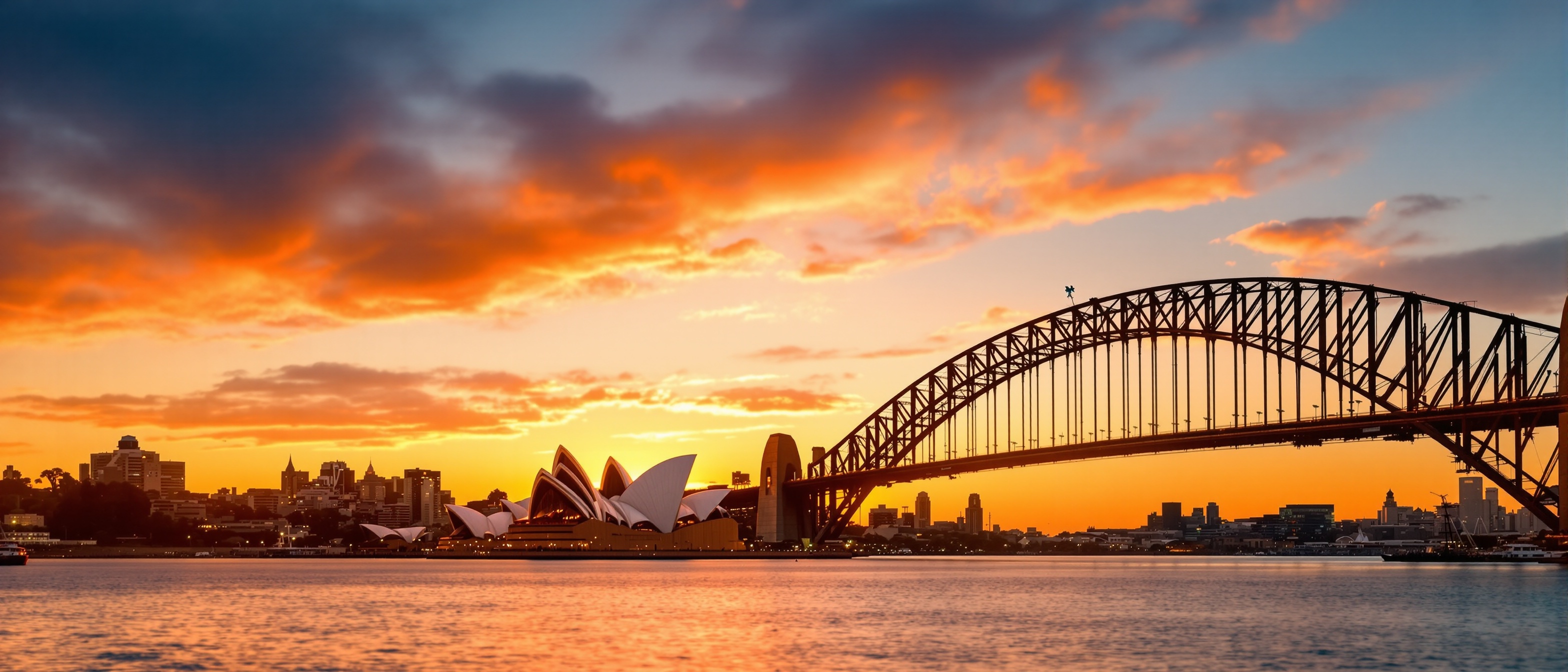 Sydney harbour bridge and opera house