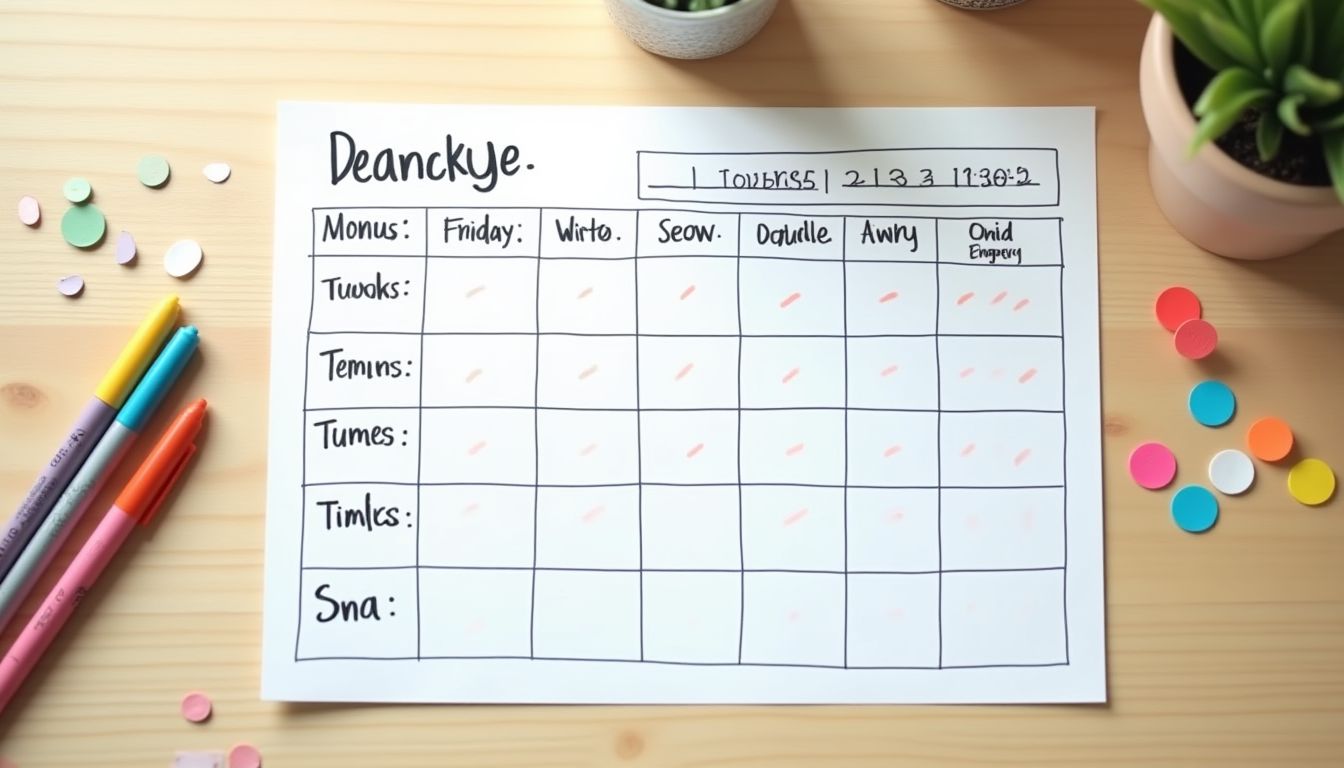 子供の習い事スケジュール