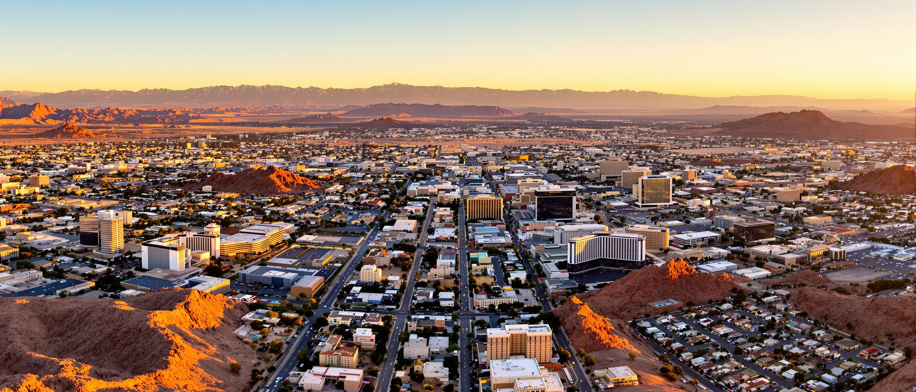 Aerial view of Las Vegas Nevada