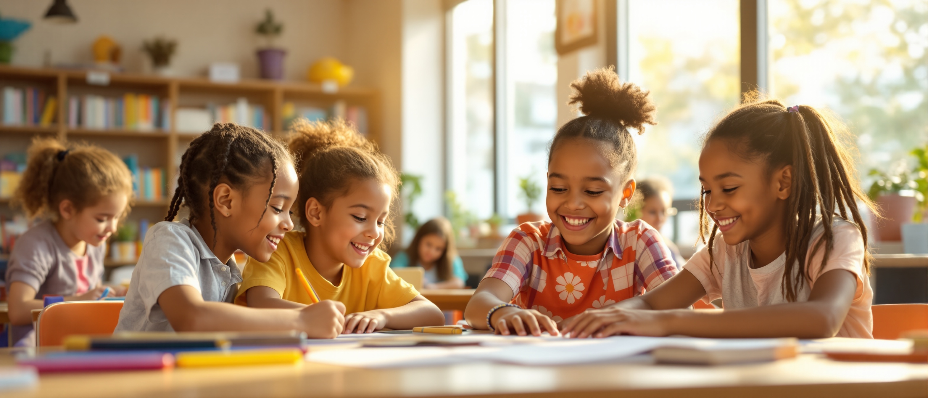 Students learning together at Khepera Charter School