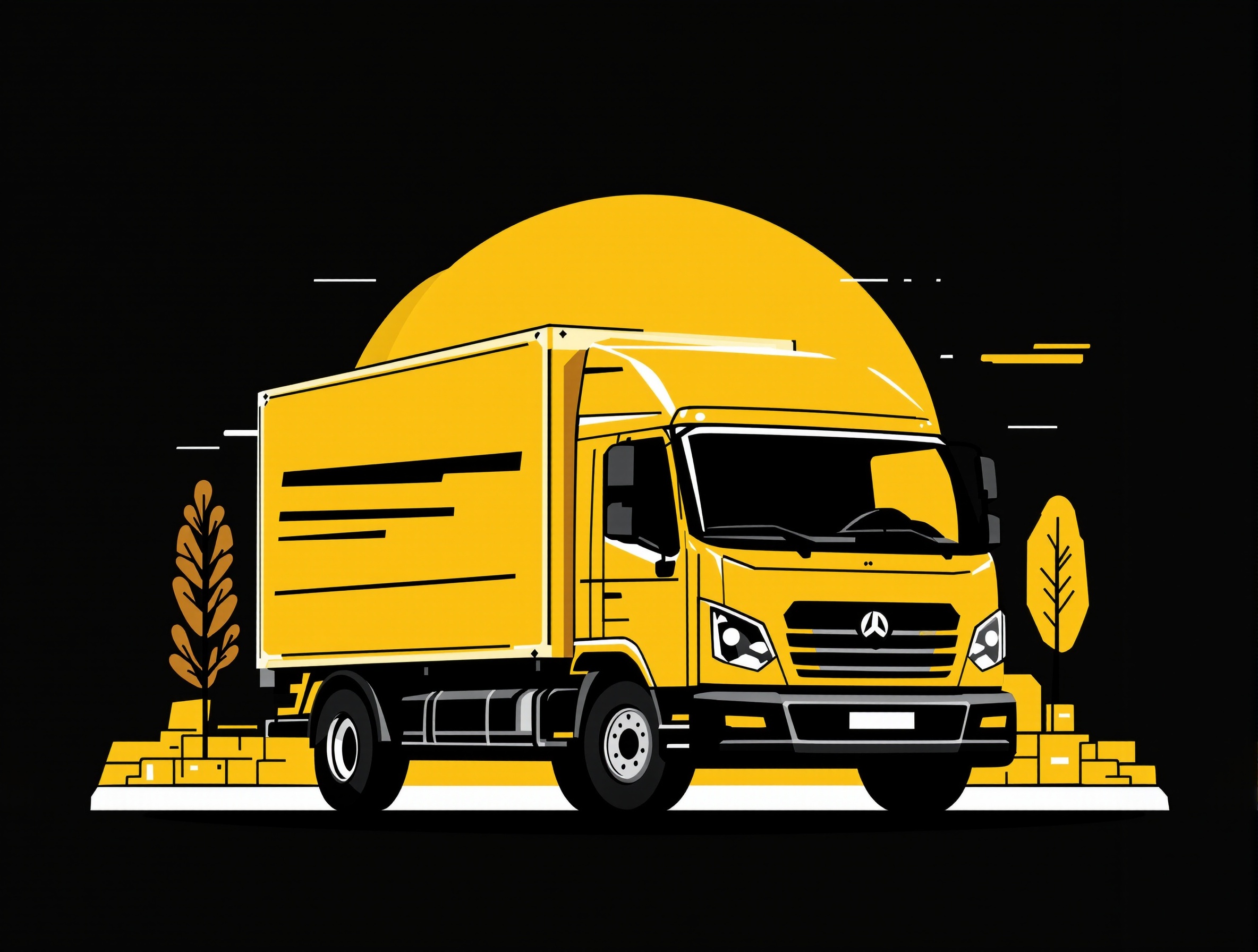 Ilustração de frete