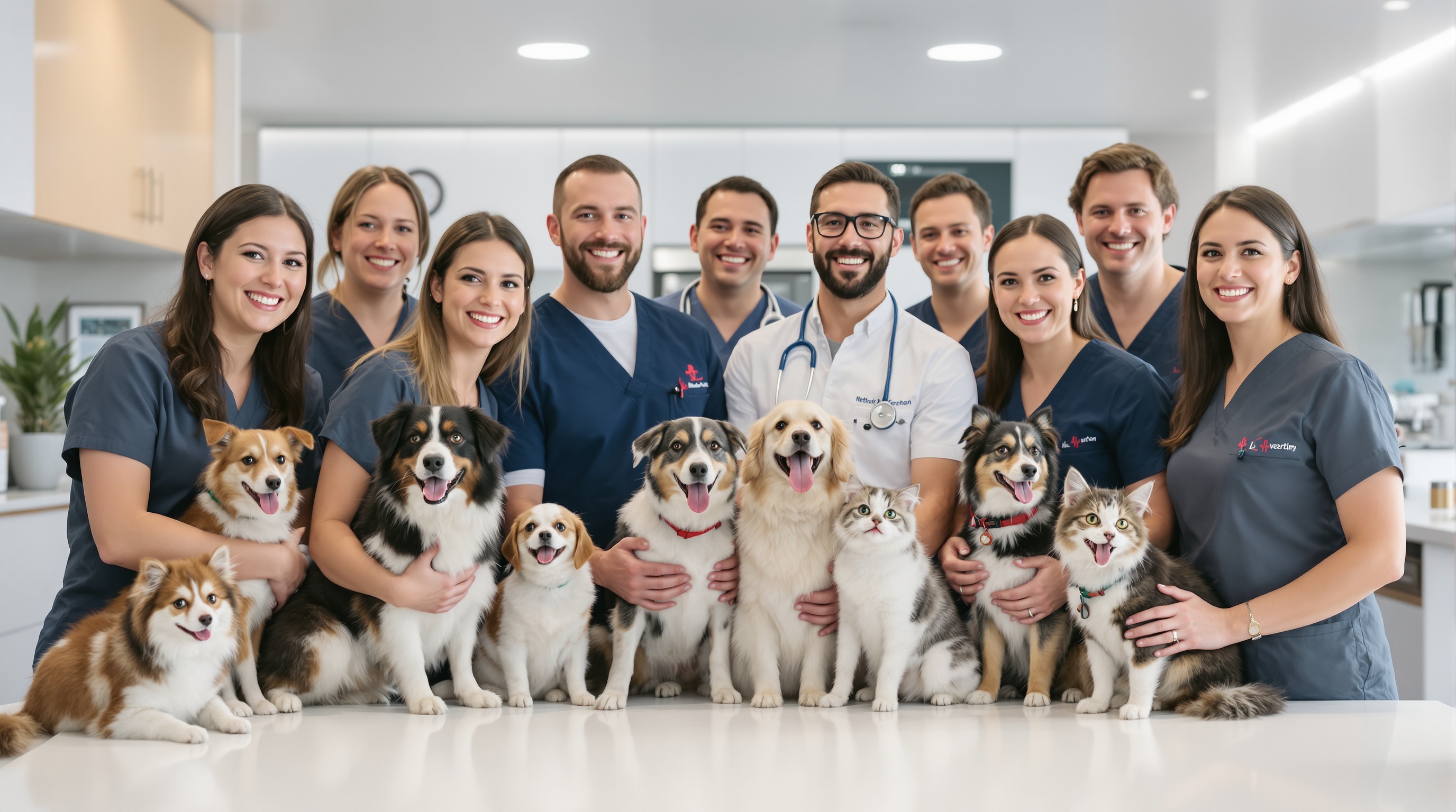 Successful veterinary team