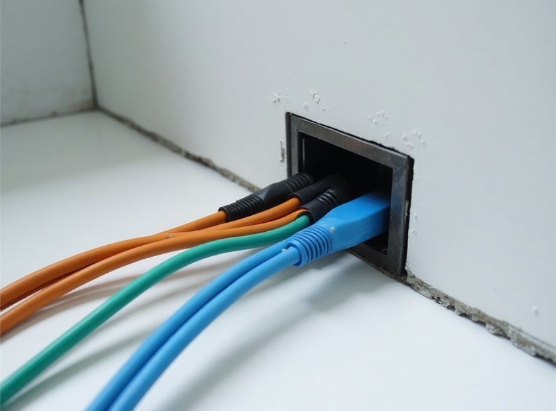 地台出線盒安裝完成