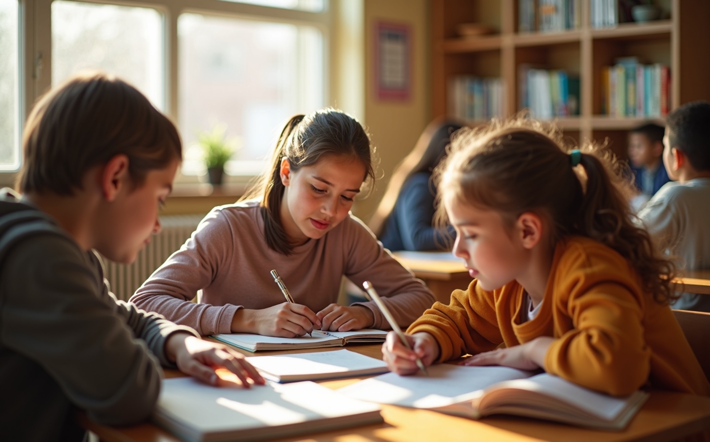 Students learning