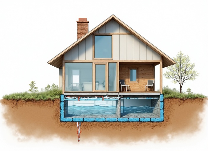 How water enters your home foundation — New World Waterproofing Technical diagram showing water intrusion paths in a BC home foundation