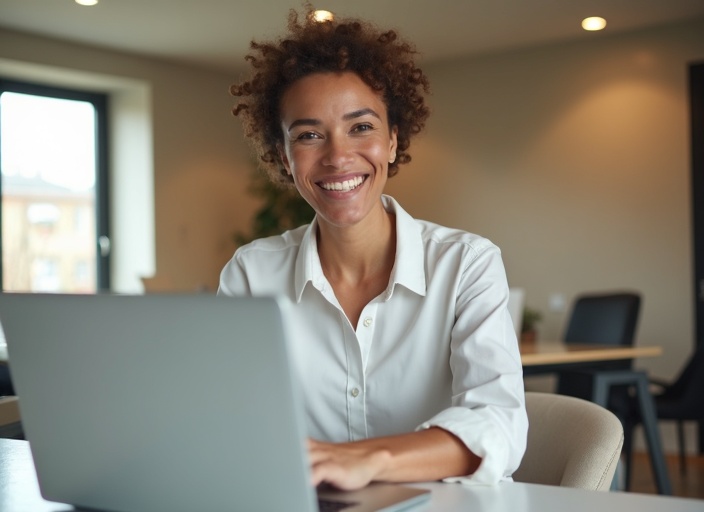 Agente imobiliário a usar Altiora AI