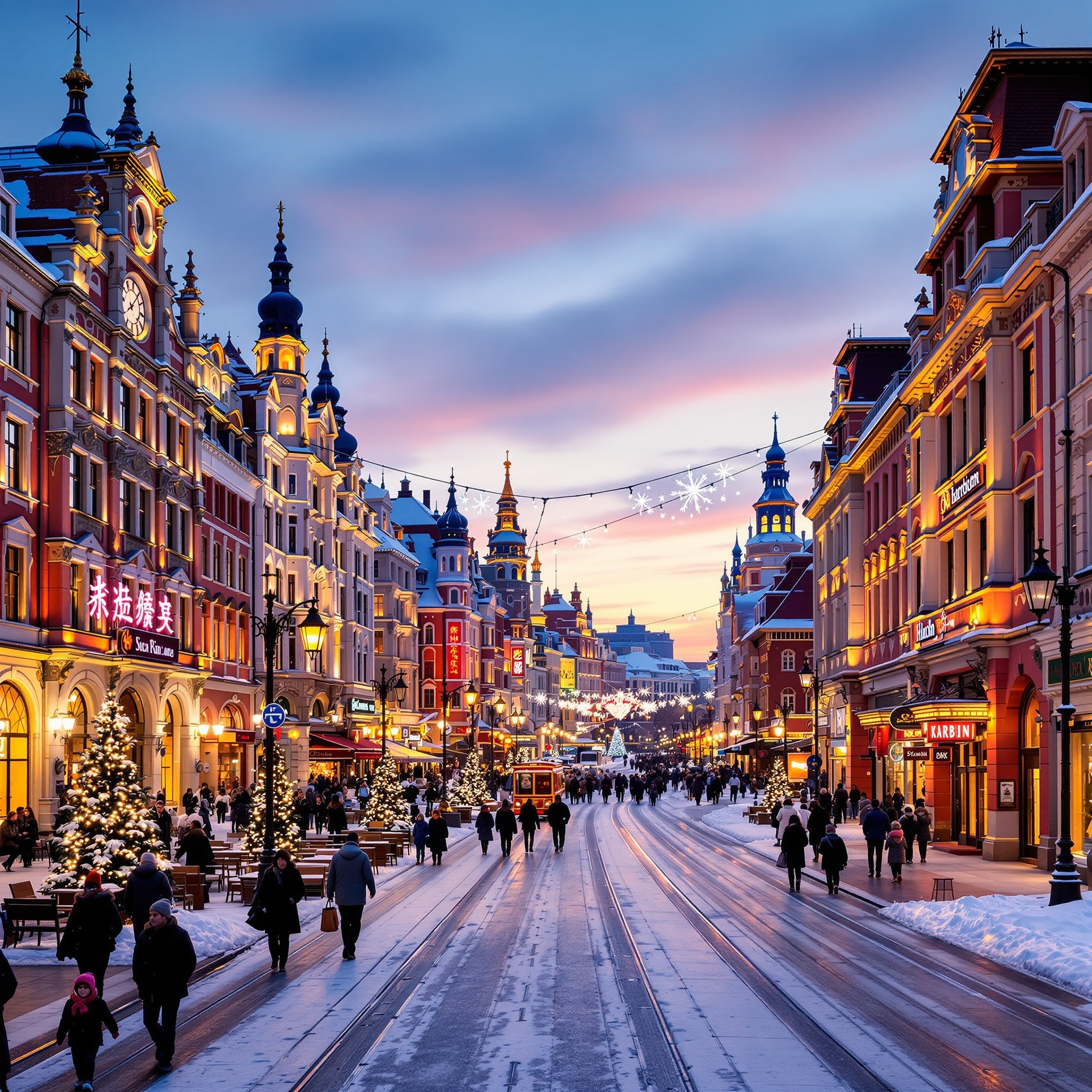 중앙대가 거리 품경