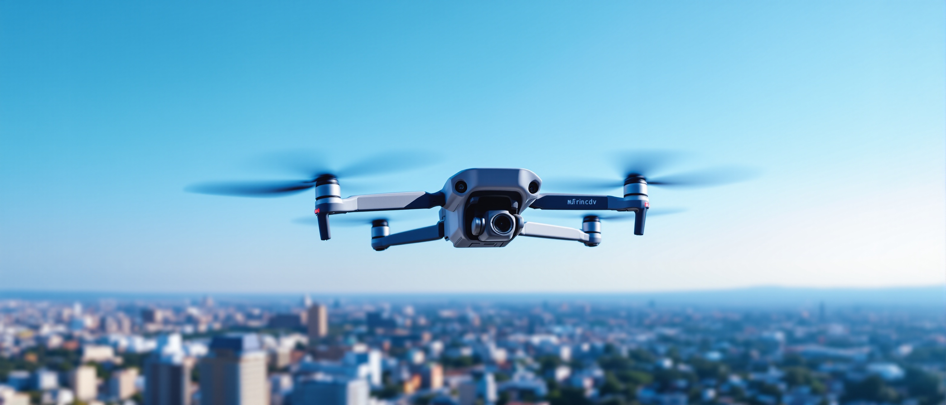 Drone en action en vol stationnaire