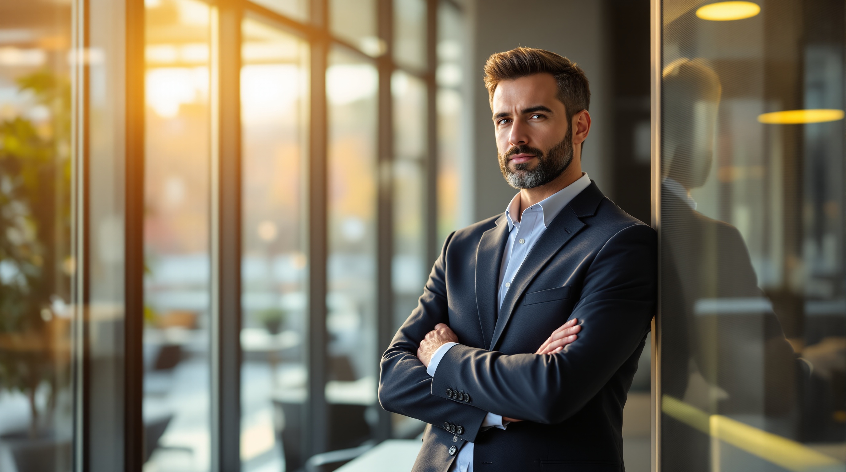 Welcoming professional consultant portrait