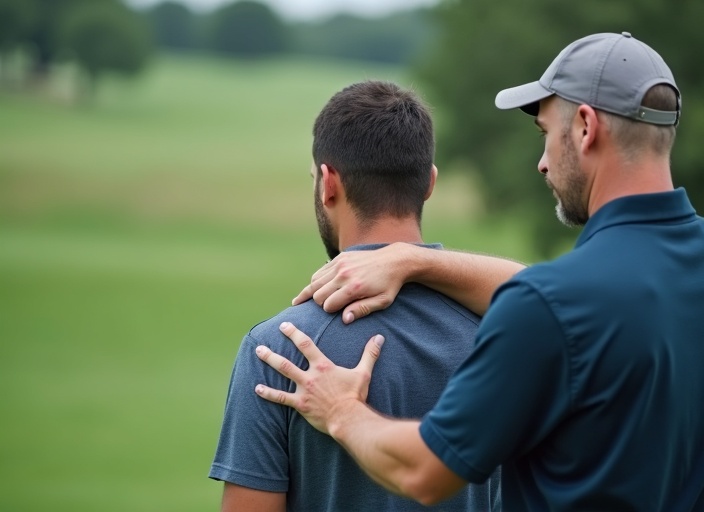 Golf oyuncusu sırt ve dirsek fizyoterapisi - golf rehabilitasyonu