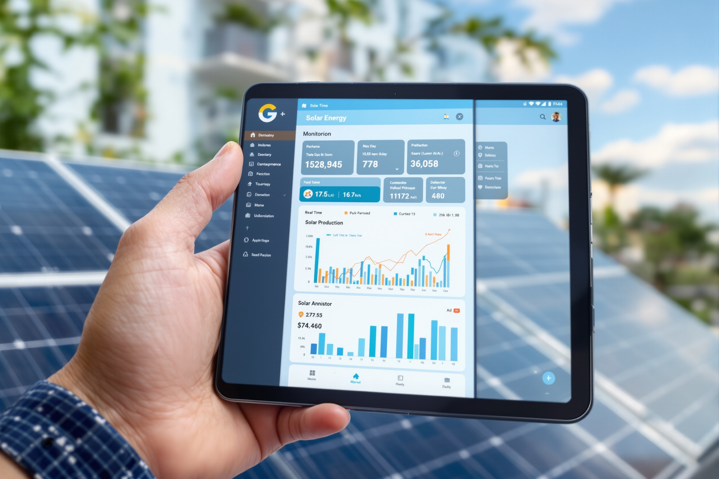 Solar monitoring dashboard