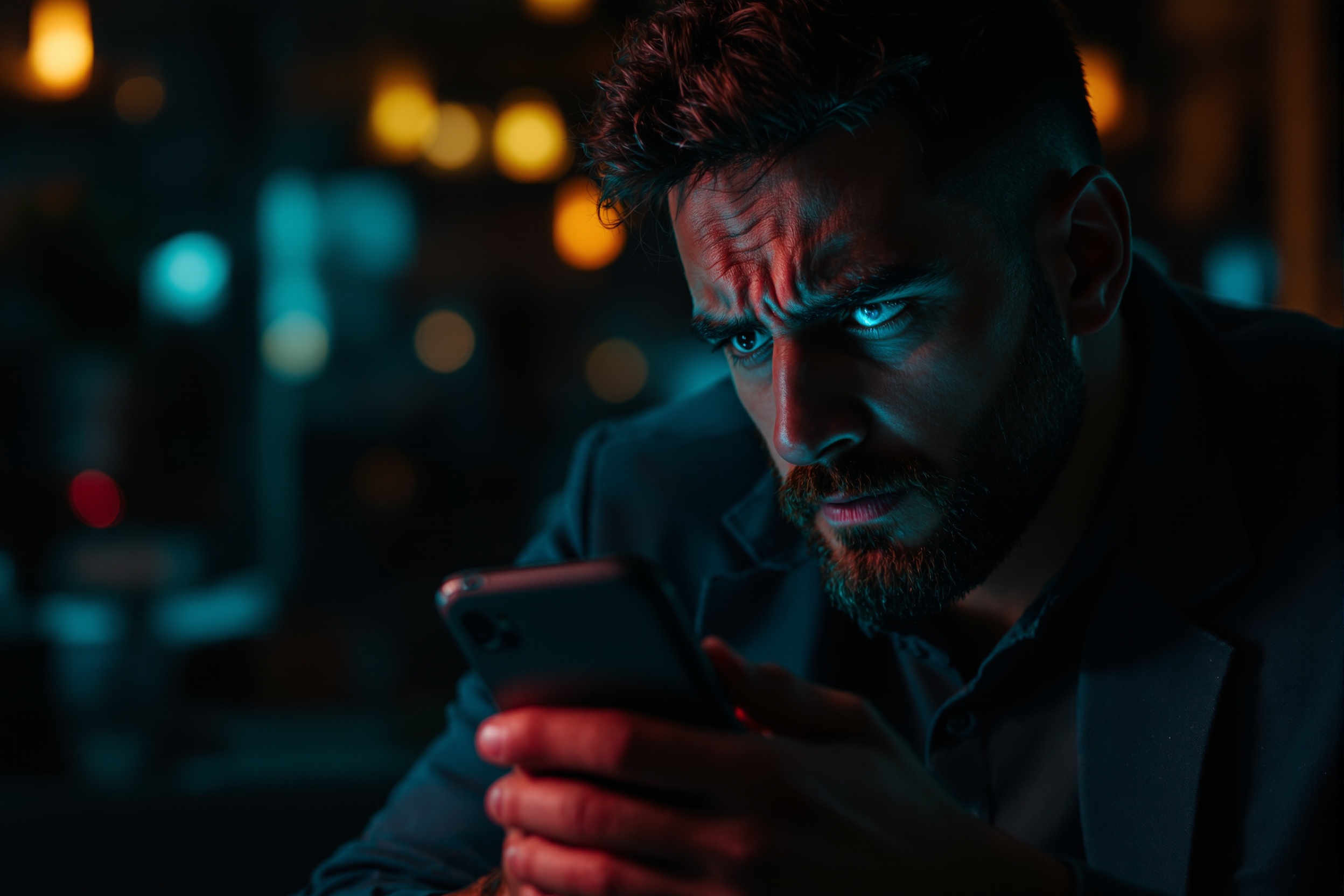 Why Is My Business Not Showing on Google? How to Fix It in 24 Hours — Fortis Media UK Blog Frustrated small business owner staring at a smartphone showing empty Google Maps search results with no business listing visible