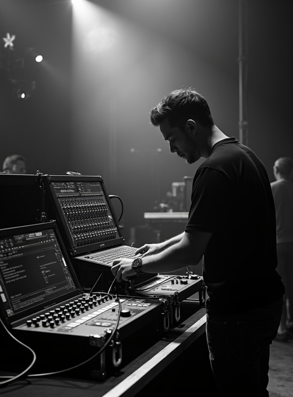 KNB 팀 현장 작업