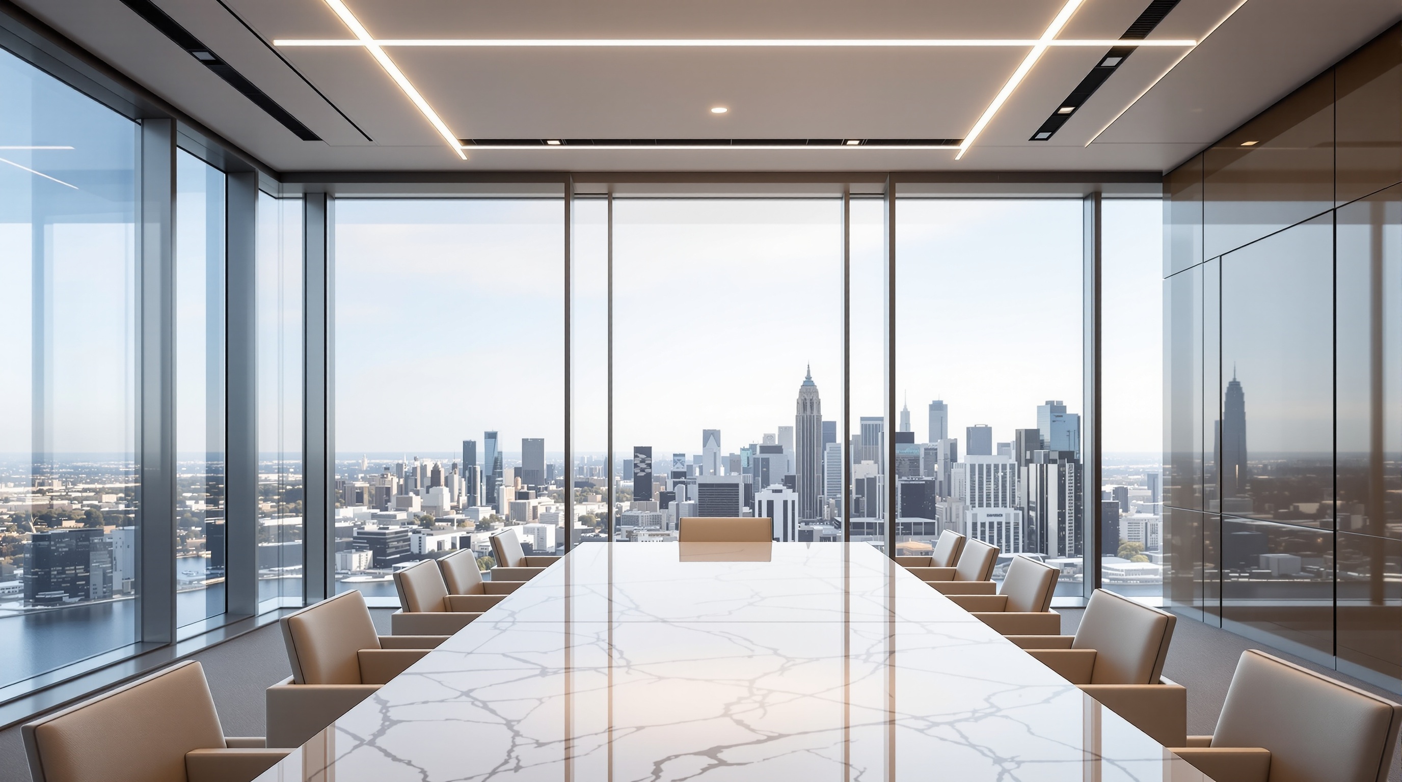 Business Valuation Services — Fairbanks Financial Modern Australian corporate office boardroom with city skyline view — Fairbanks Financial business valuation services