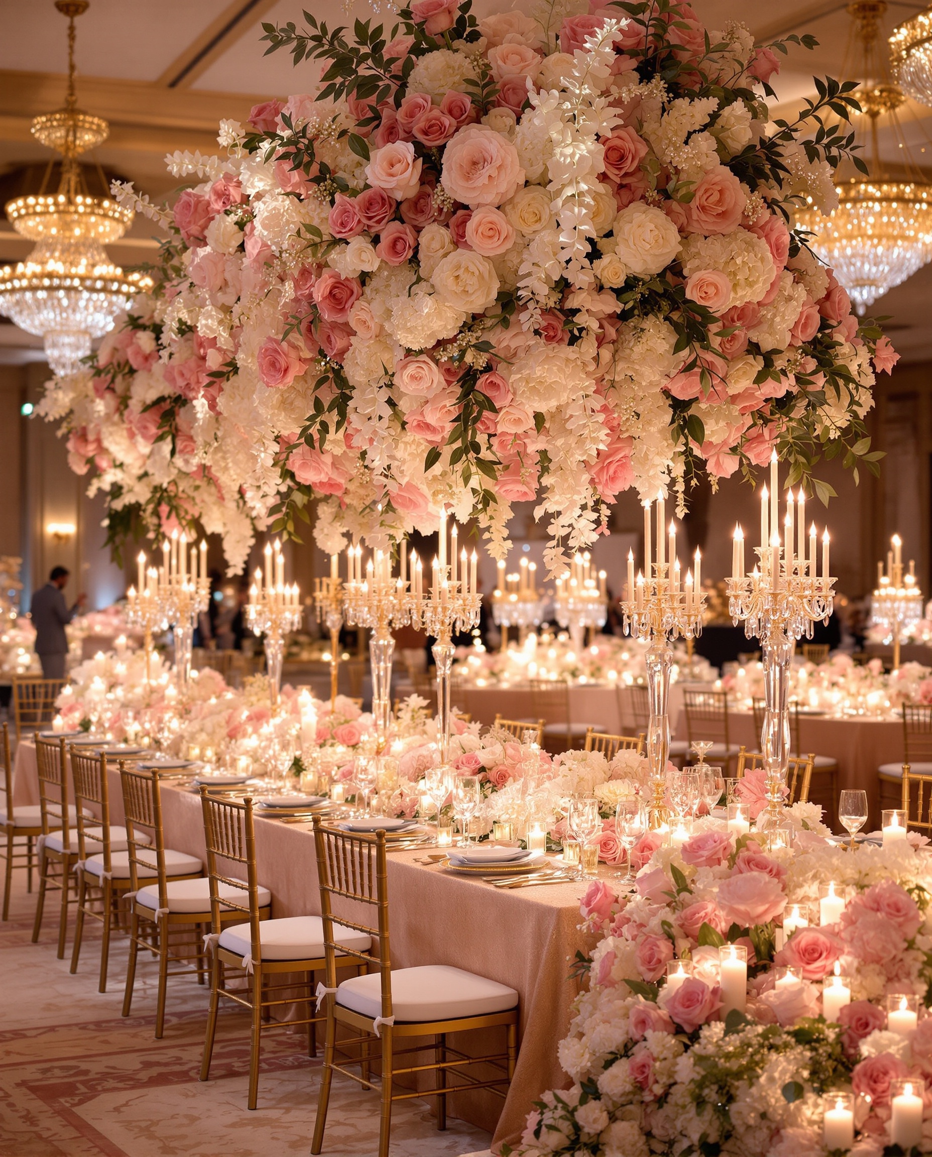 Luxury wedding reception design