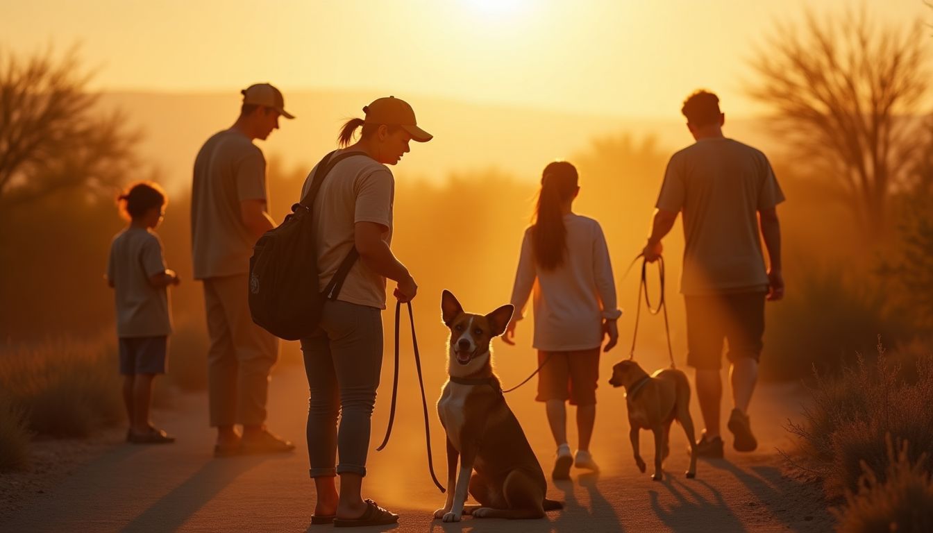 Community volunteers helping people and pets during disaster relief