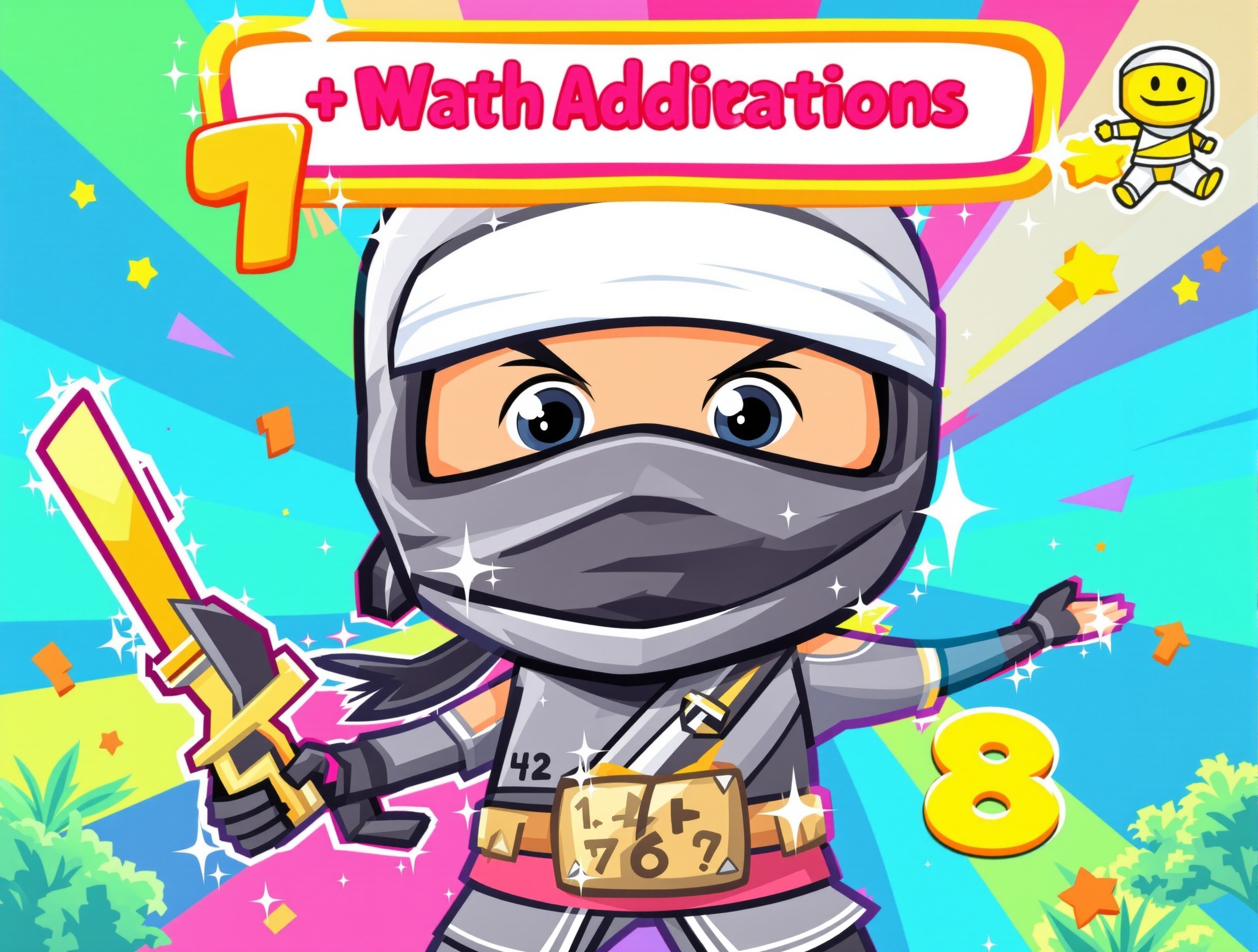 Play Number Ninja - Free educational math game Number Ninja - Math game for kids ages 5-8