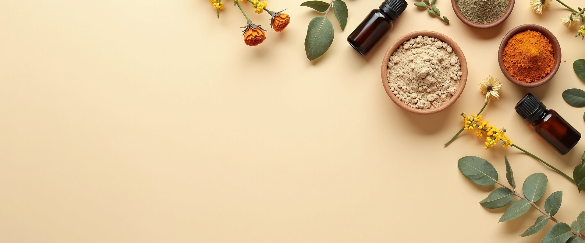 Natural cosmetics background