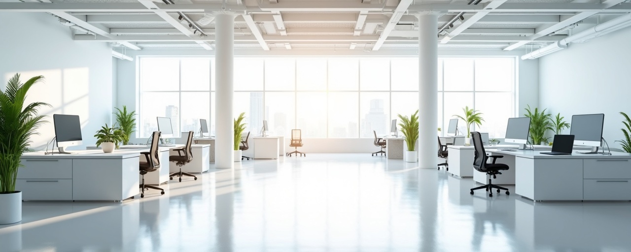 Pristine clean office space