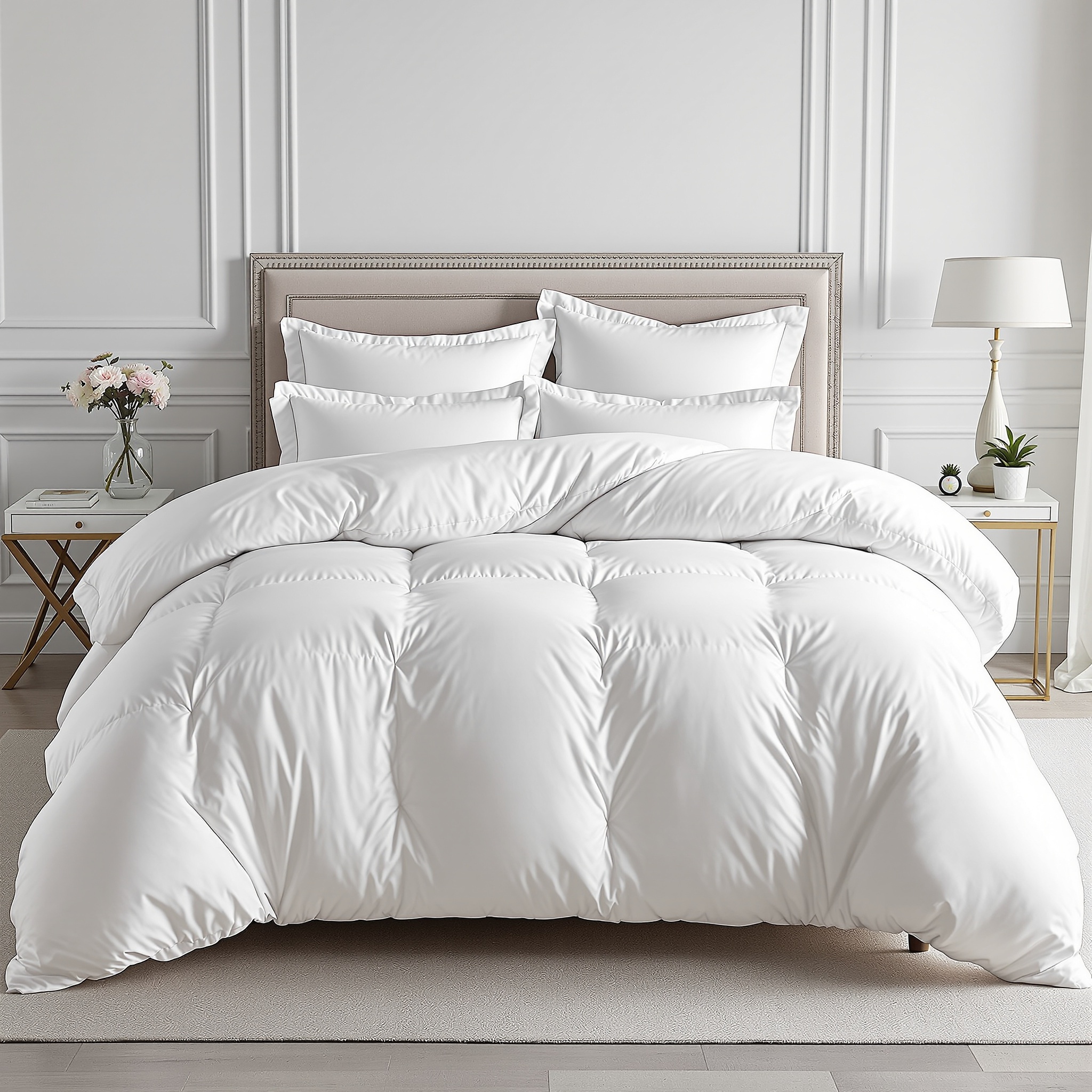 Nestl Luxury Hotel Comforter Set – White