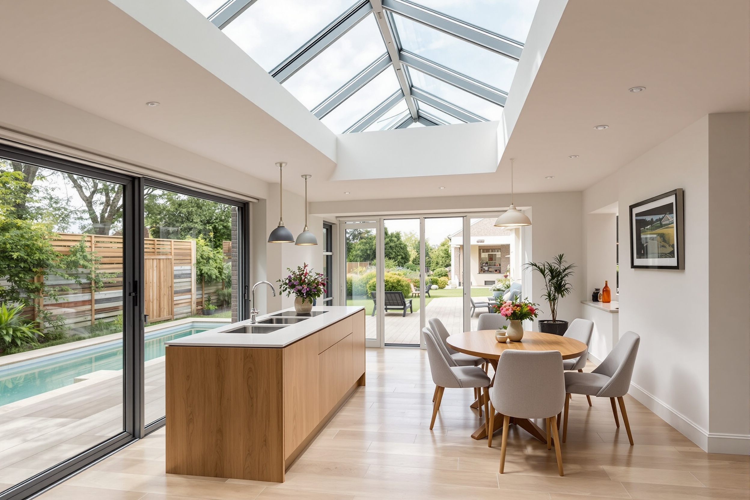Kitchen roof lantern, Caterham