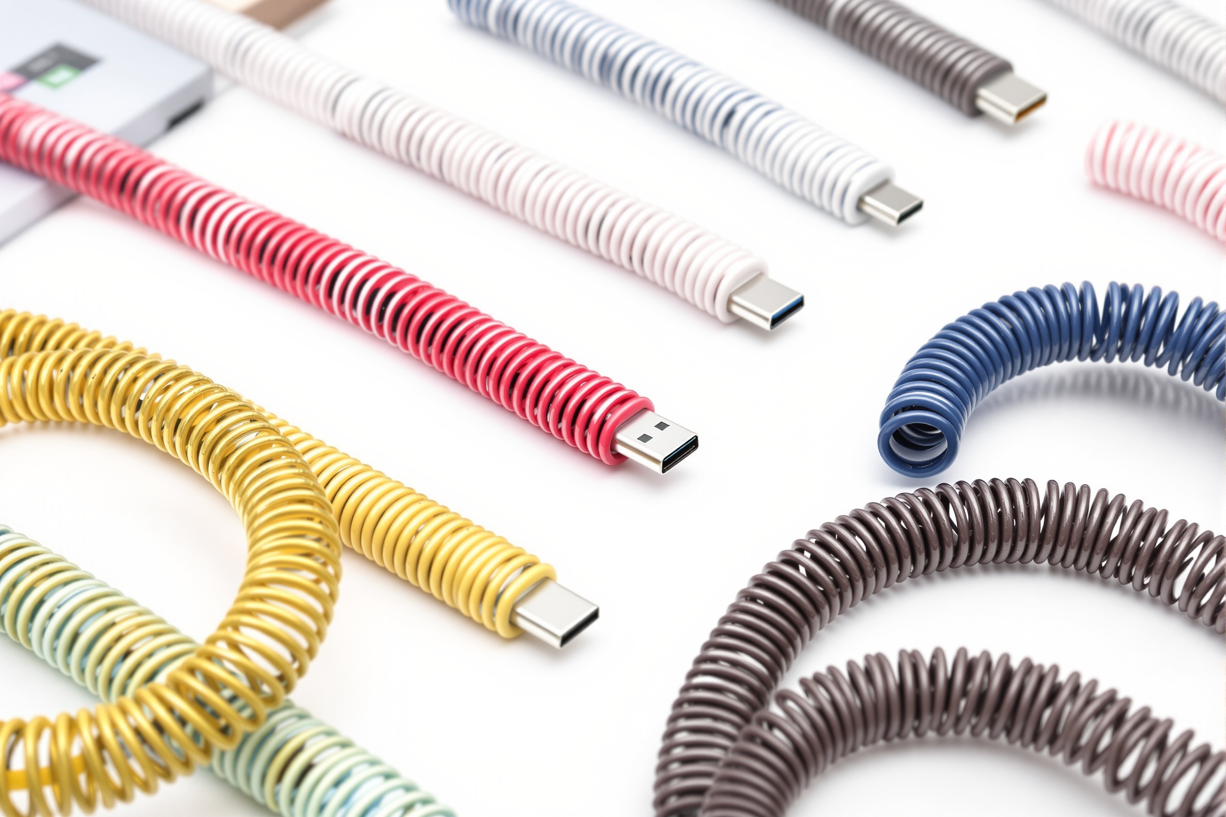 Kabel spiralny USB-C