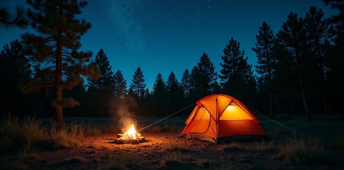 Zona de camping en Cabañas Agua Linda Hidalgo