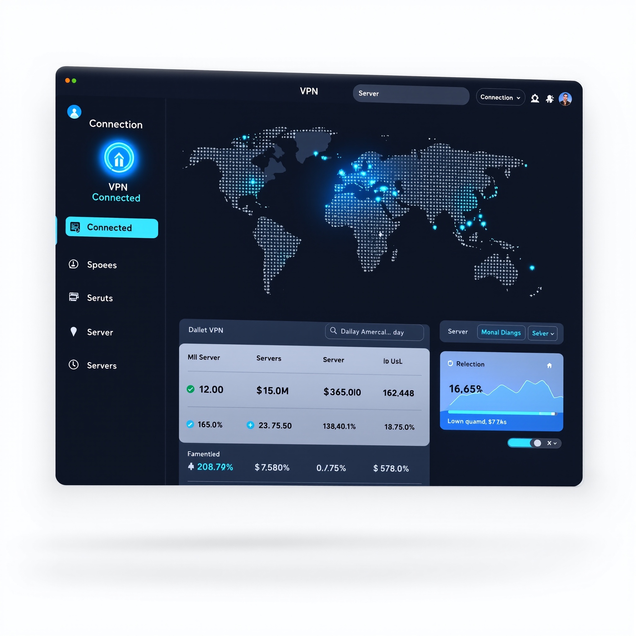 VPN Dashboard Interface