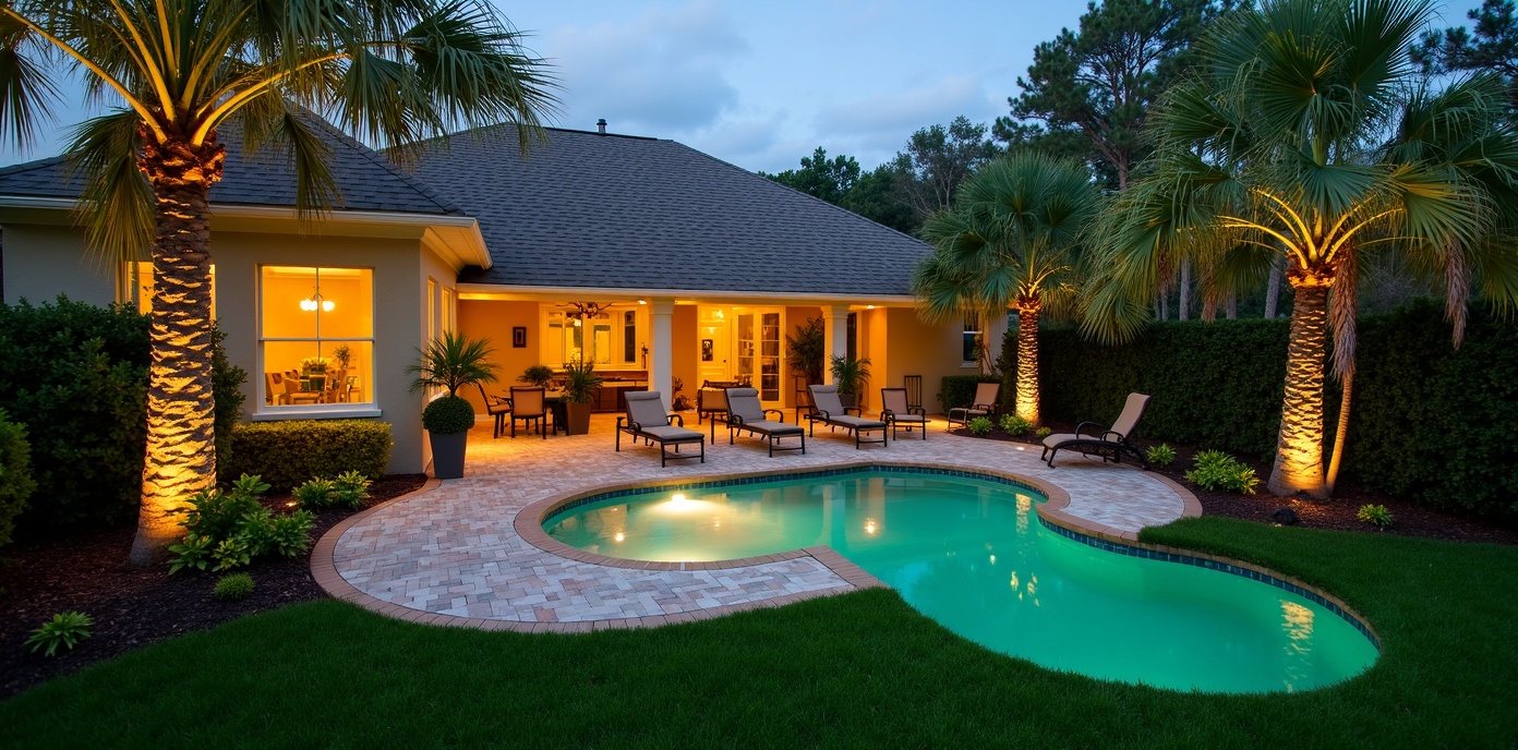 Beautiful residential outdoor space transformation