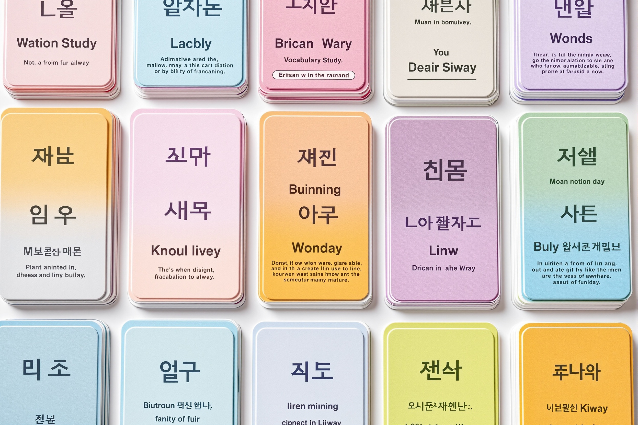 Flashcard 500 Từ Vựng TOPIK I