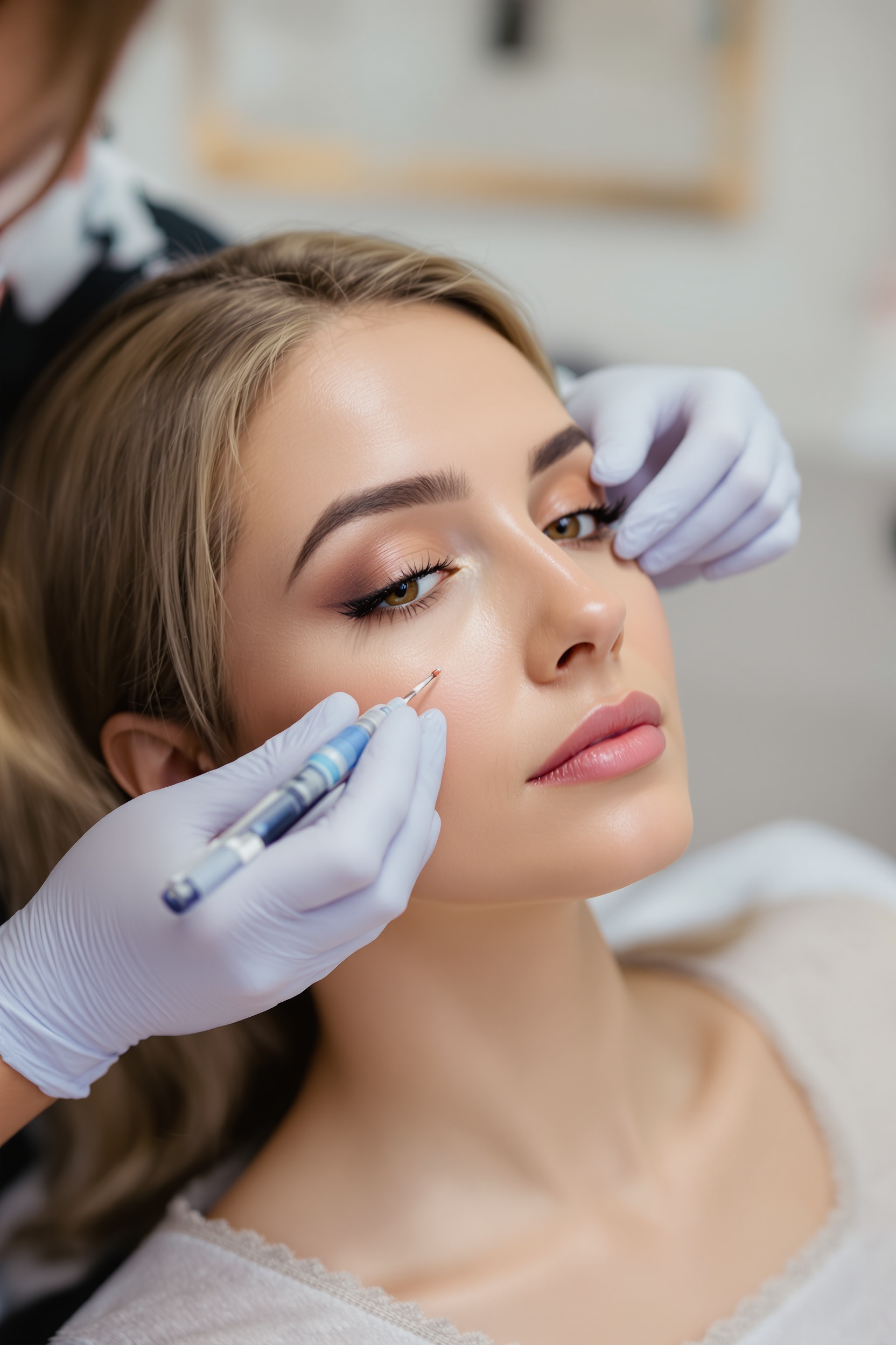 Skin booster treatment being performed in Pontefract