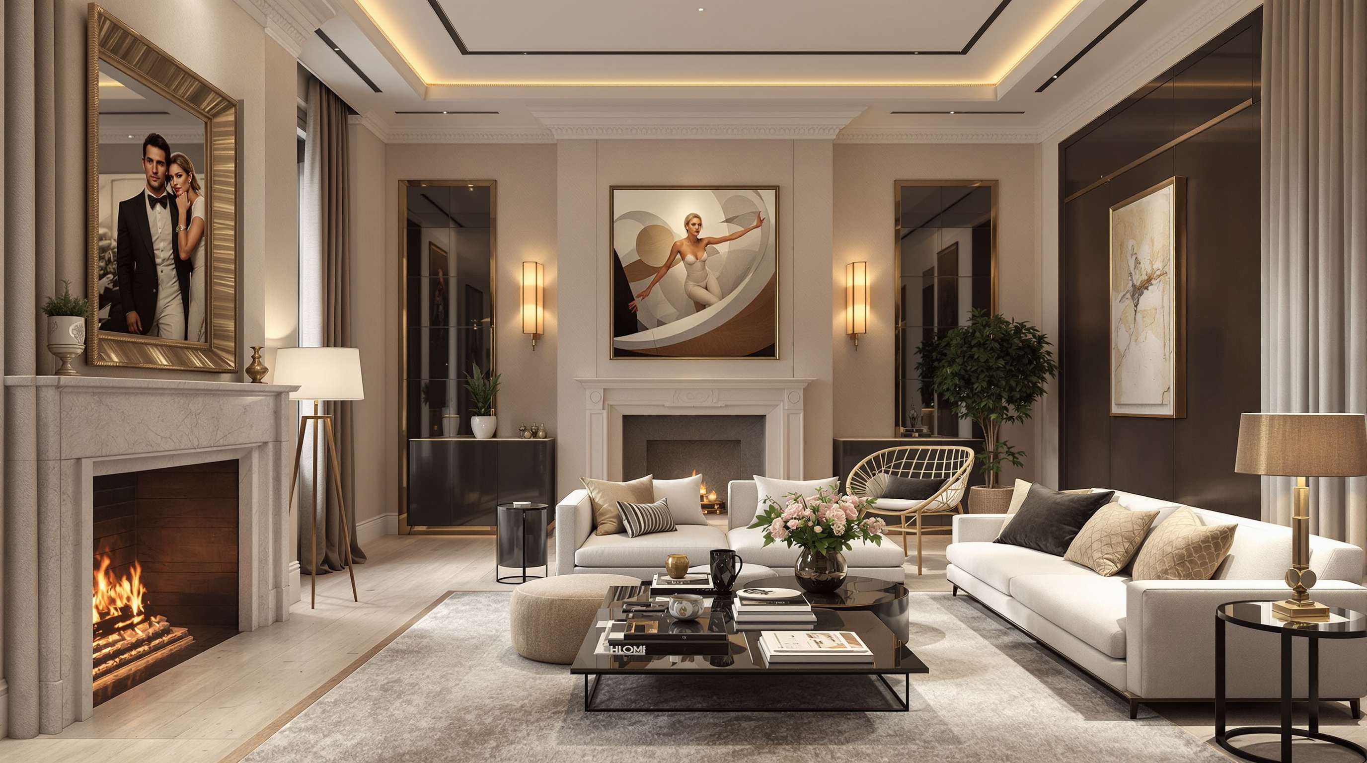 Luxury Chelsea townhouse interior