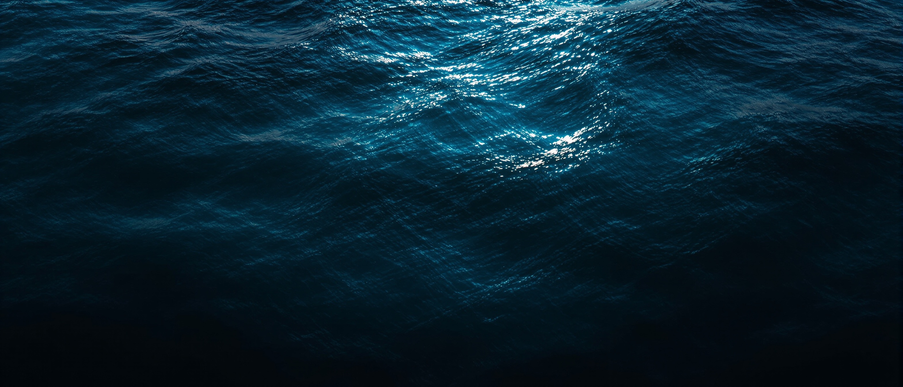 Calm deep ocean at dawn representing private confident men's sexual health care