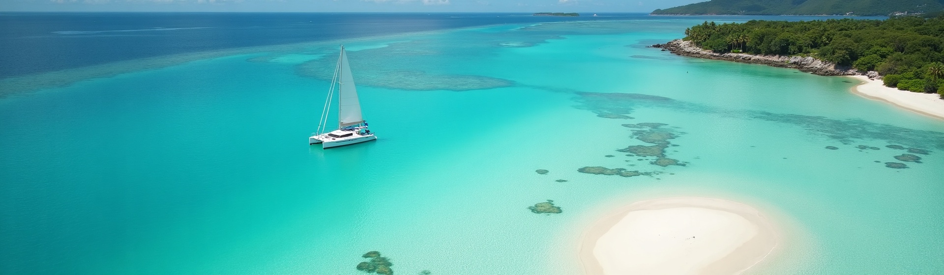 Tropical Mauritius lagoon