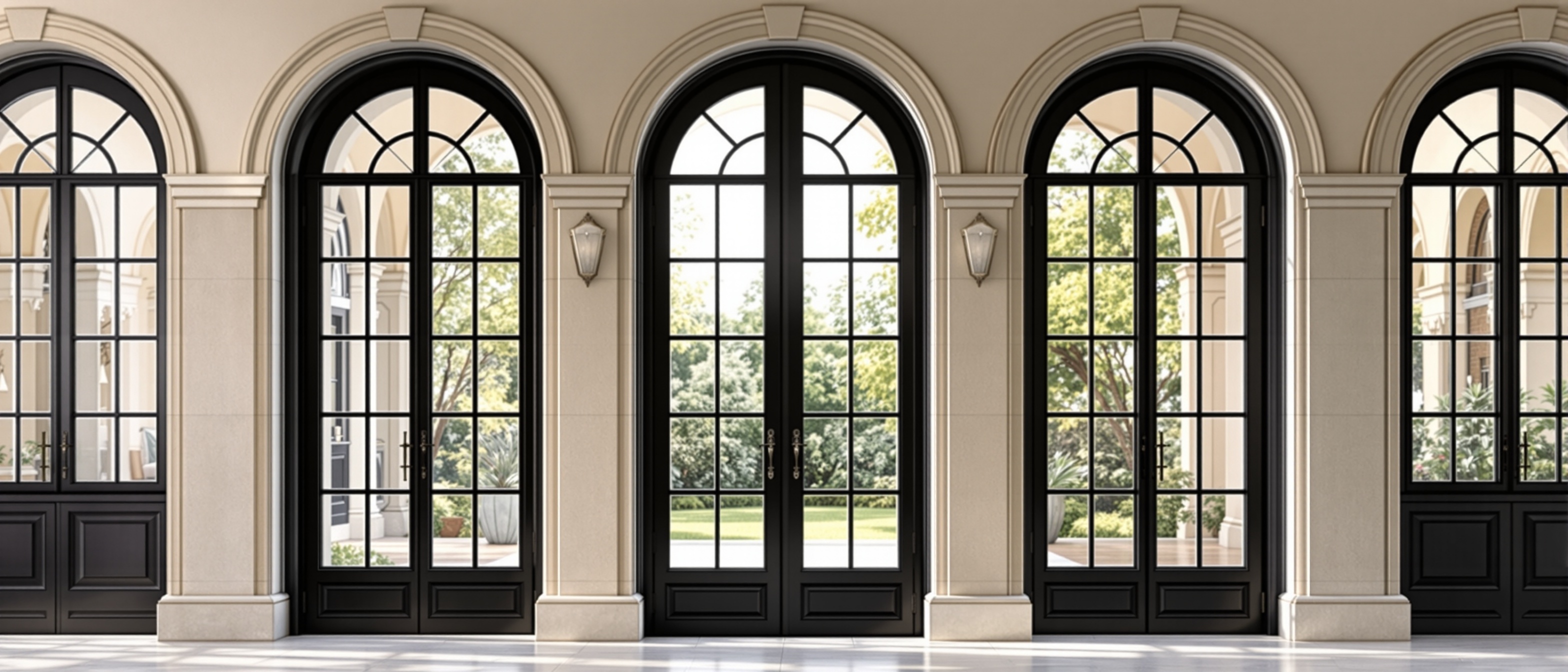 French Windows Background