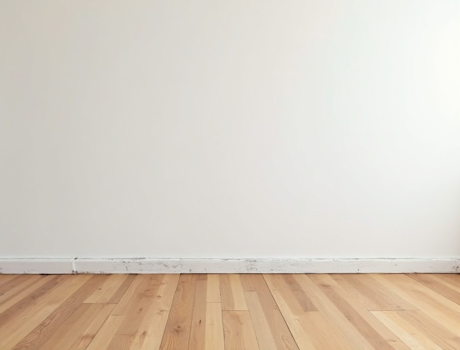 Antes da instalação de rodapé – Sala de Estar