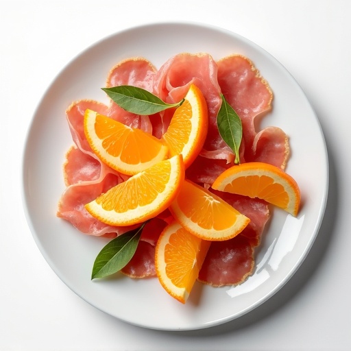 オレンジ×生ハム